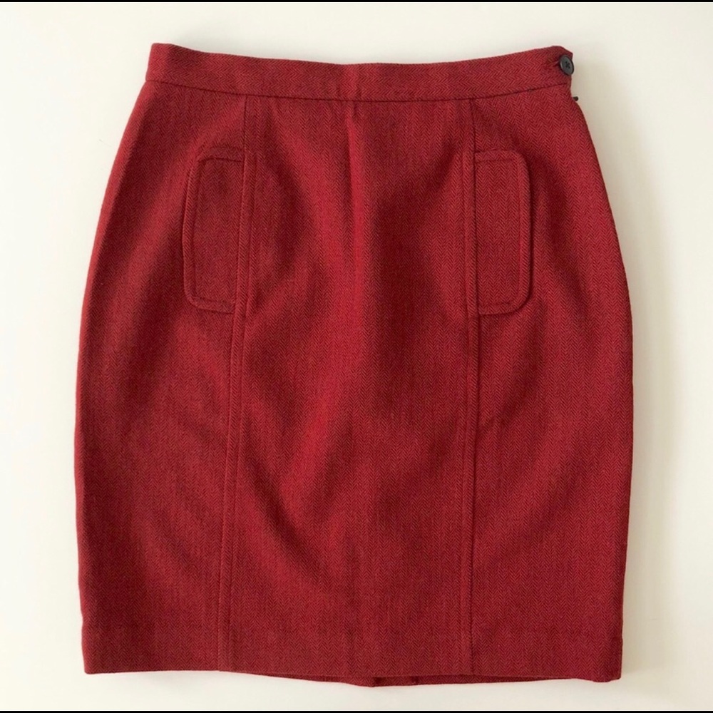 Banana Republic tweed wood pencil skirt